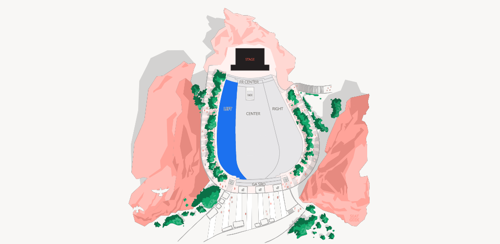 Red Rocks Amphitheatre Seating Chart