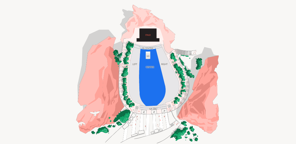 Red Rocks Amphitheatre Seating Chart