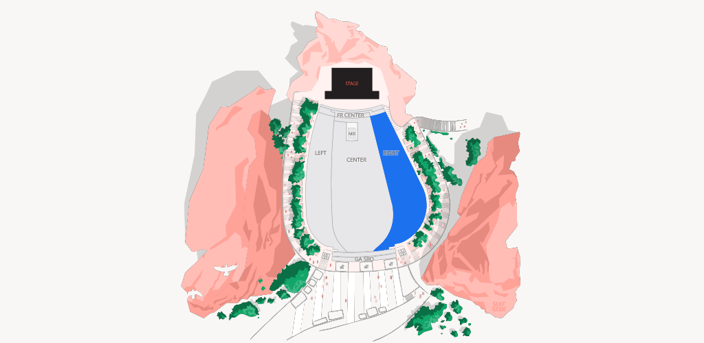 Red Rocks Amphitheatre Seating Chart