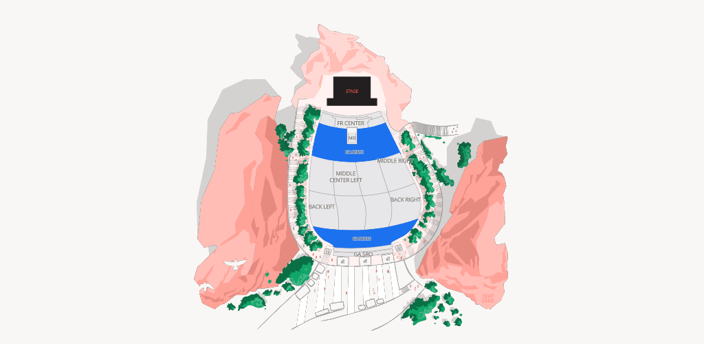 Red Rocks Amphitheatre Seating Chart