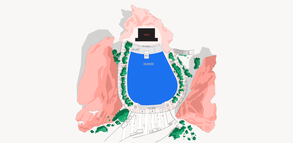 Red Rocks Amphitheatre Seating Chart