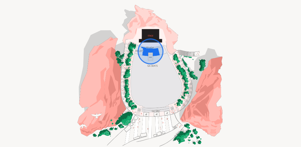 Red Rocks Amphitheatre Seating Chart