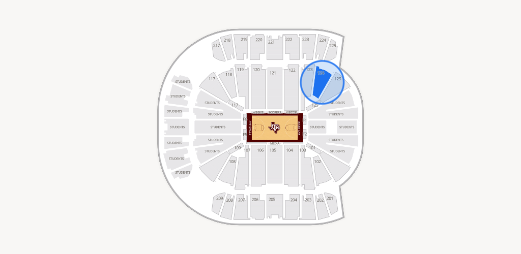 Reed Arena Seating Chart