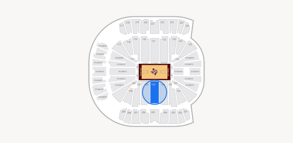 Reed Arena Seating Chart