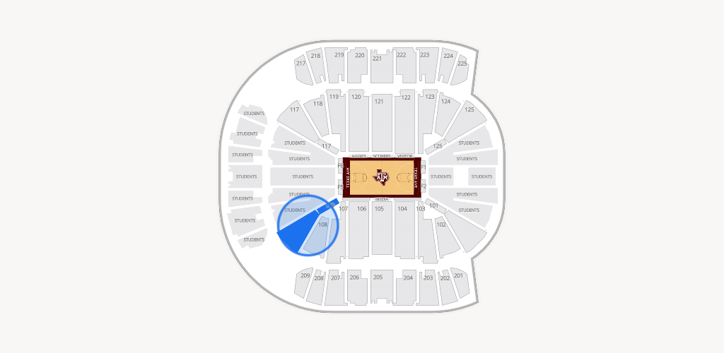 Reed Arena Seating Chart