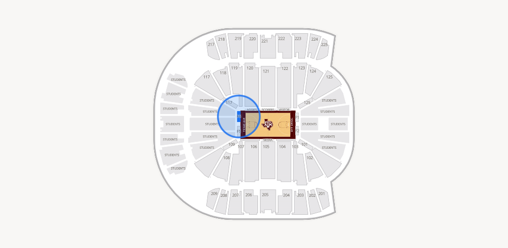 Reed Arena Seating Chart