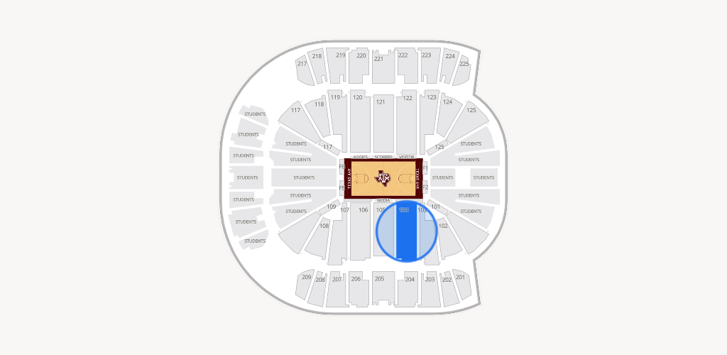 Reed Arena Seating Chart