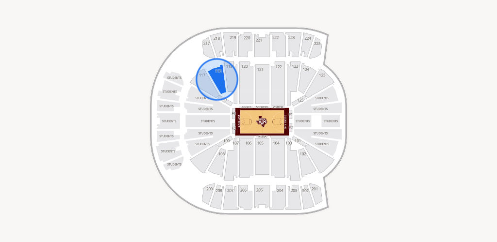 Reed Arena Seating Chart