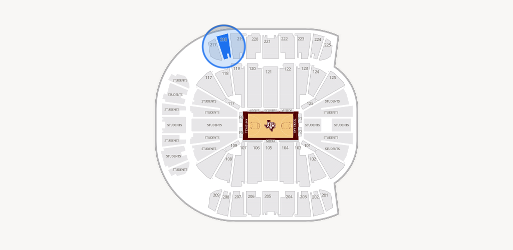 Reed Arena Seating Chart