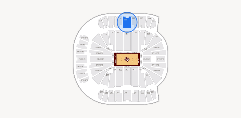 Reed Arena Seating Chart