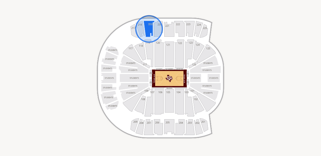 Reed Arena Seating Chart