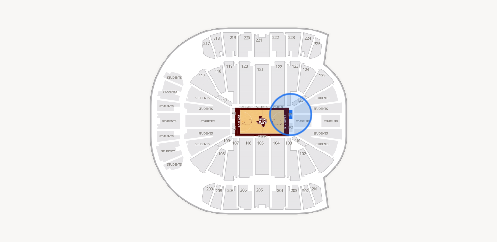 Reed Arena Seating Chart