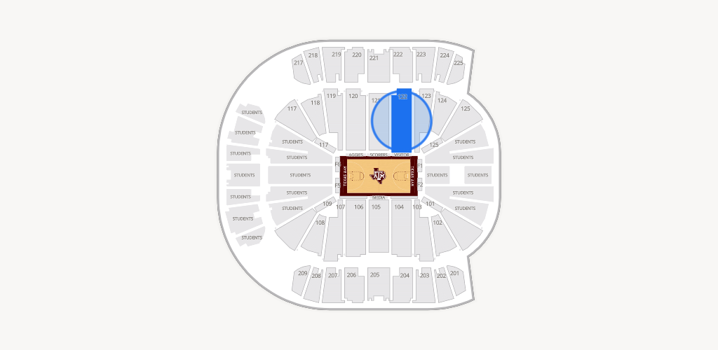 Reed Arena Seating Chart