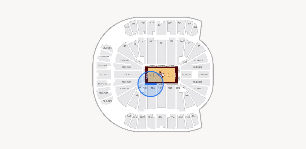 Reed Arena Seating Chart