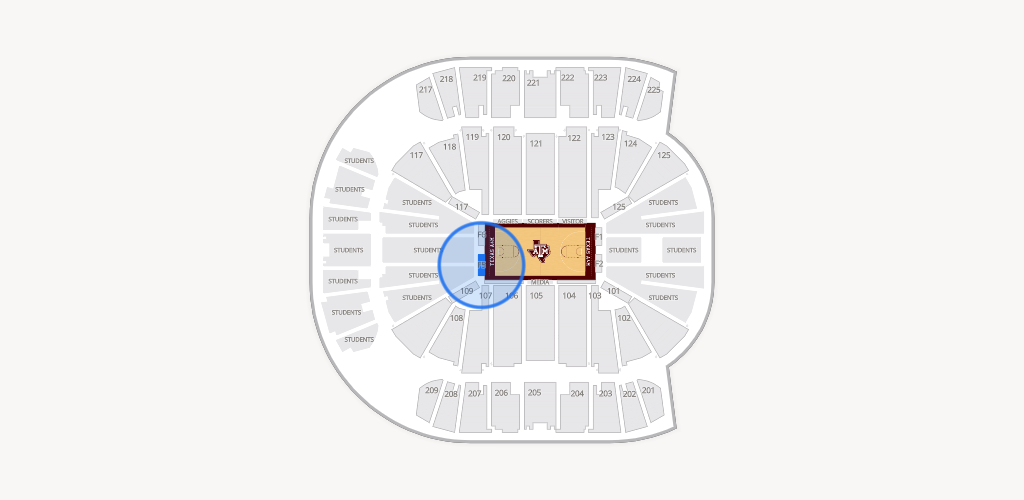 Reed Arena Seating Chart