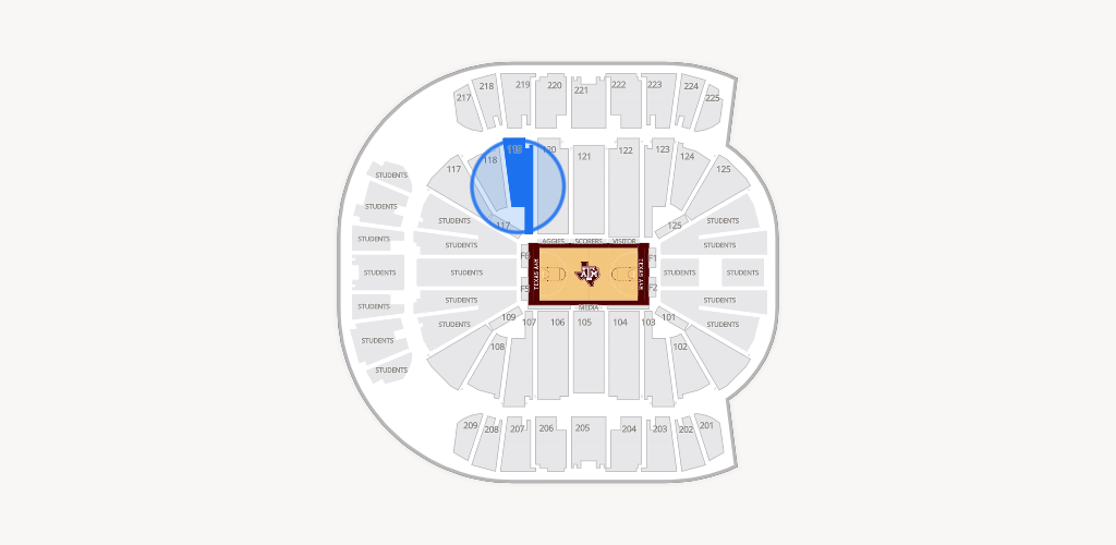 Reed Arena Seating Chart
