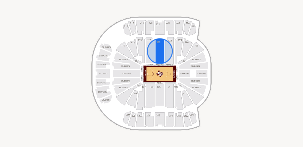 Reed Arena Seating Chart