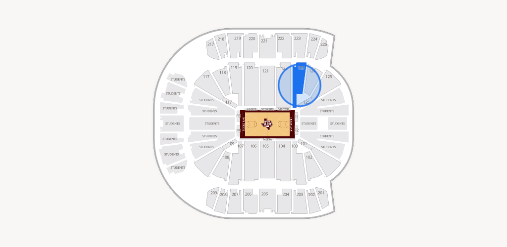 Reed Arena Seating Chart