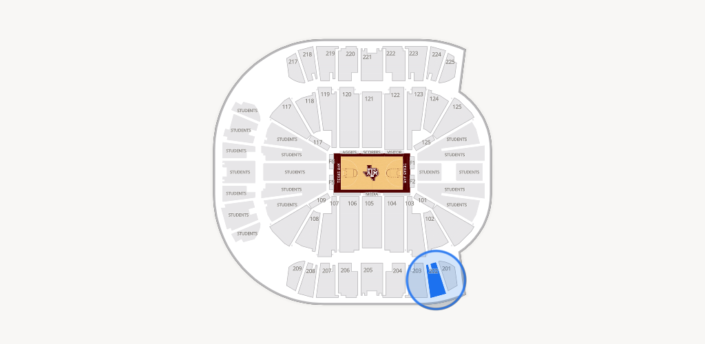 Reed Arena Seating Chart