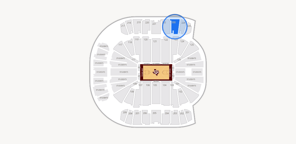 Reed Arena Seating Chart