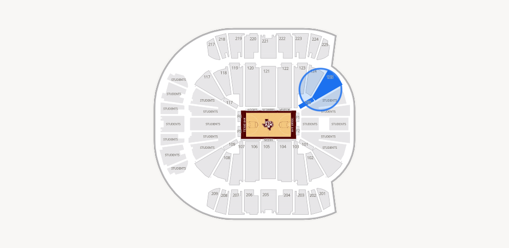 Reed Arena Seating Chart
