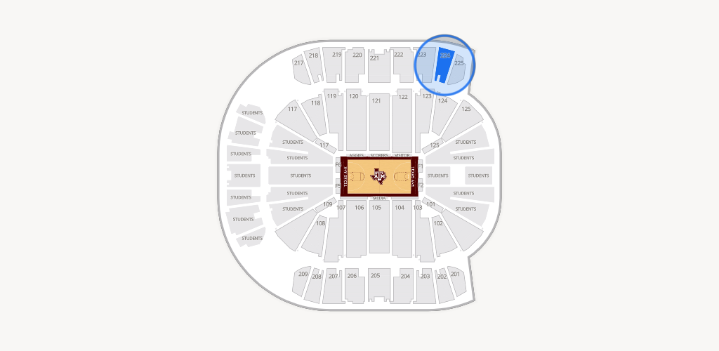 Reed Arena Seating Chart