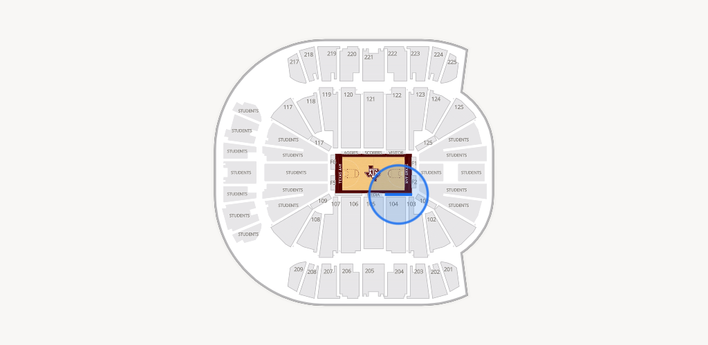 Reed Arena Seating Chart