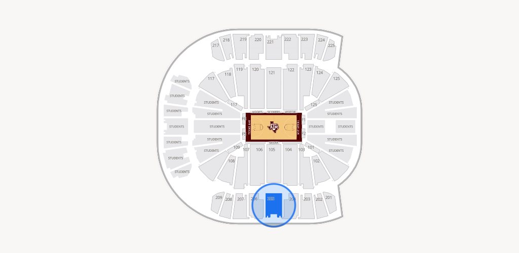 Reed Arena Seating Chart