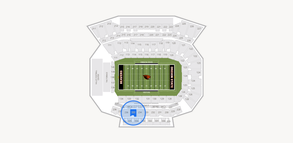 Reser Stadium Seating Chart