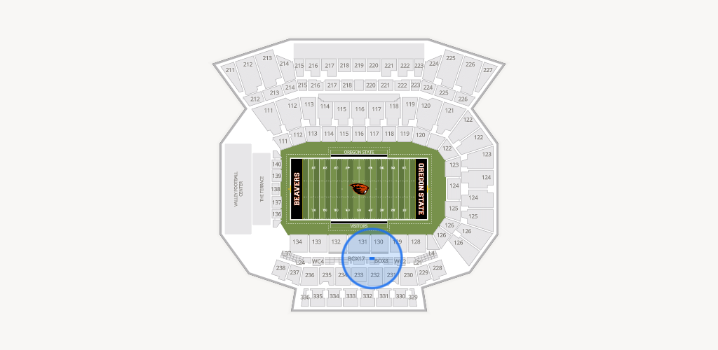 Reser Stadium Seating Chart