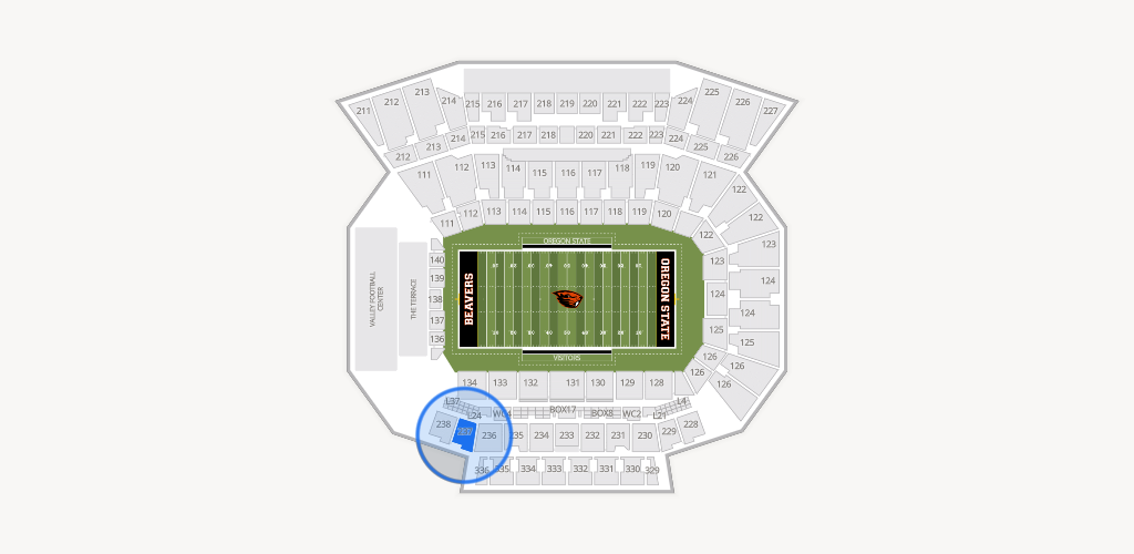 Reser Stadium Seating Chart