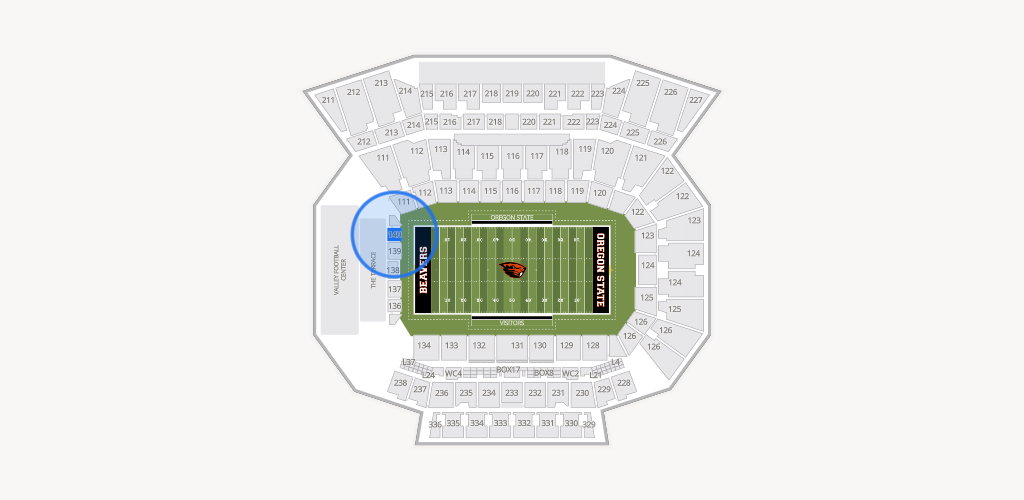 Reser Stadium Seating Chart