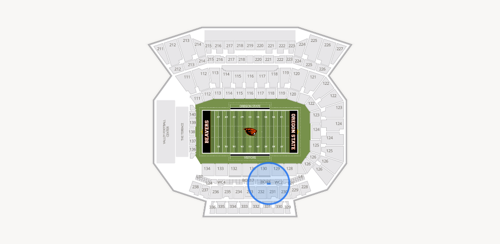 Reser Stadium Seating Chart