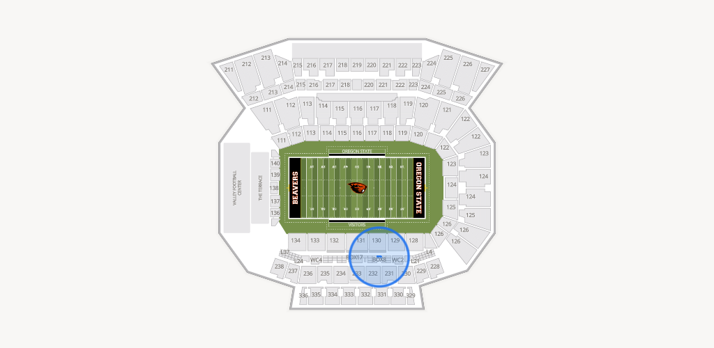 Reser Stadium Seating Chart