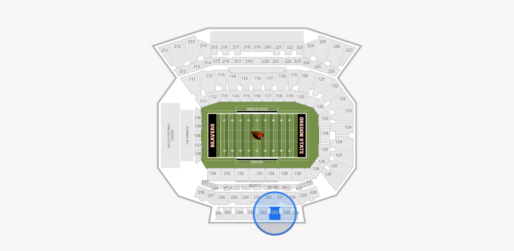 Reser Stadium Seating Chart