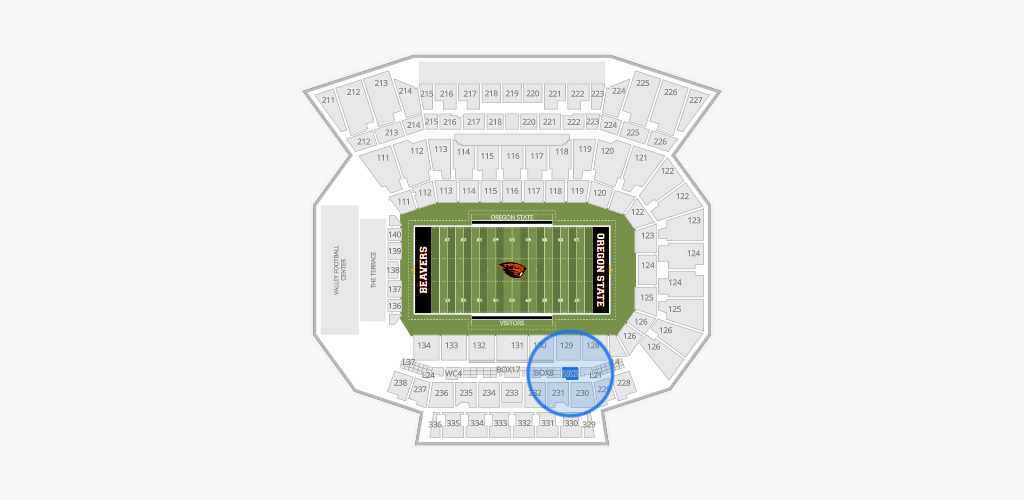 Reser Stadium Seating Chart