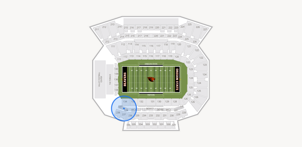 Reser Stadium Seating Chart
