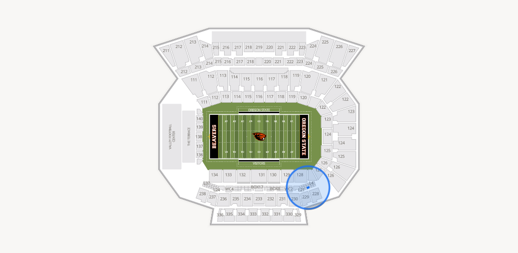 Reser Stadium Seating Chart