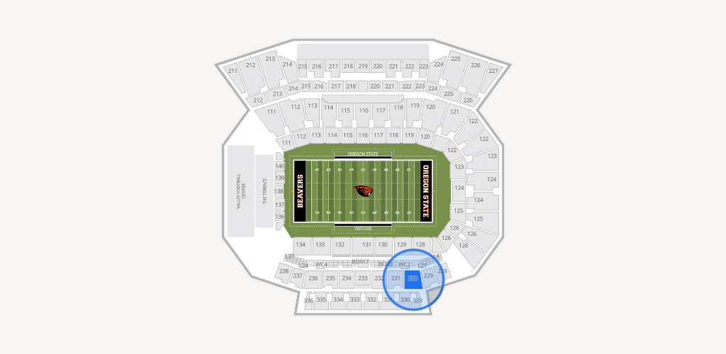 Reser Stadium Seating Chart