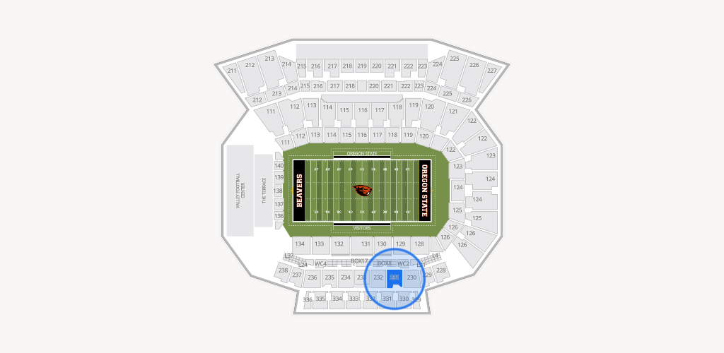 Reser Stadium Seating Chart