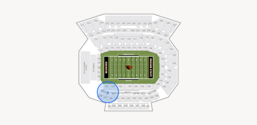 Reser Stadium Seating Chart
