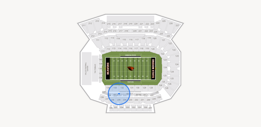 Reser Stadium Seating Chart