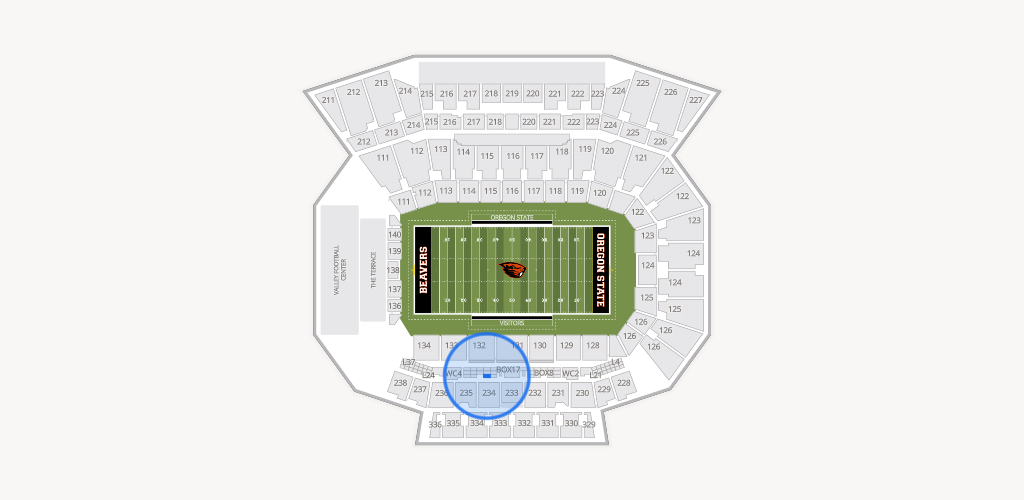 Reser Stadium Seating Chart