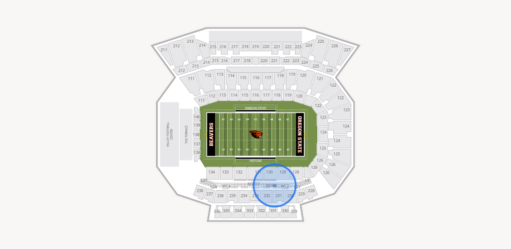 Reser Stadium Seating Chart