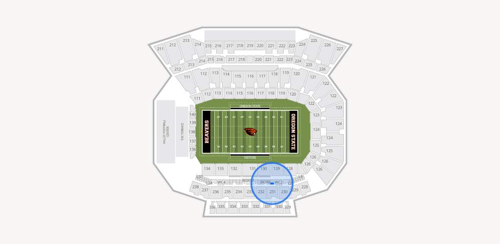 Reser Stadium Seating Chart