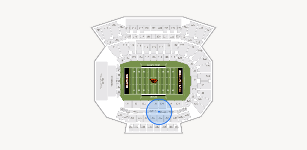 Reser Stadium Seating Chart