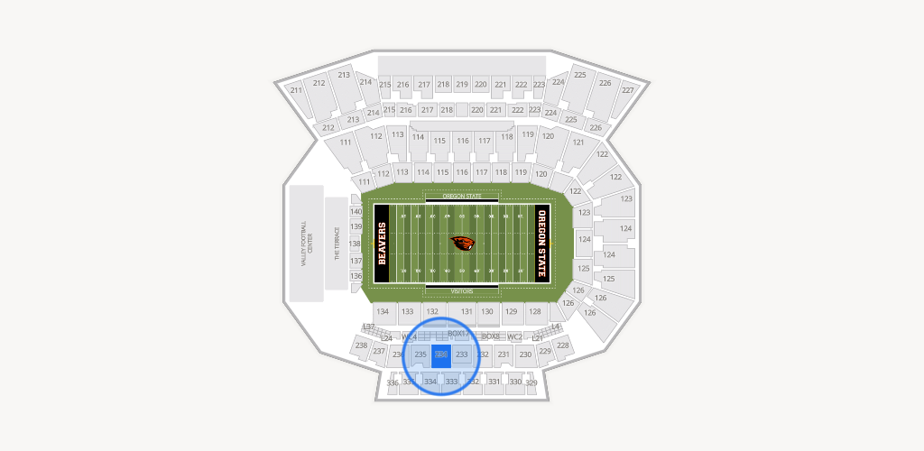 Reser Stadium Seating Chart