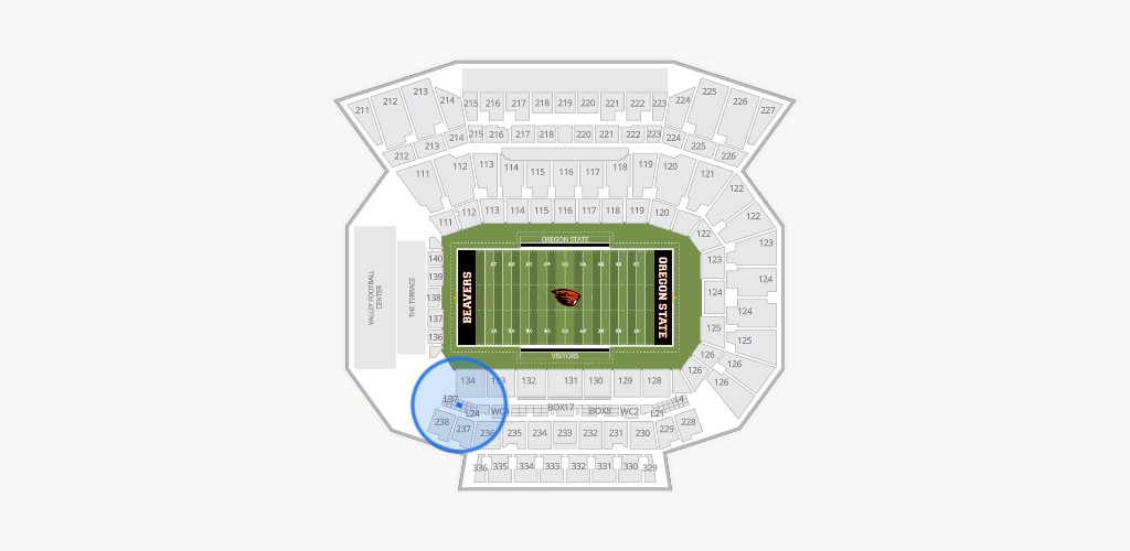 Reser Stadium Seating Chart