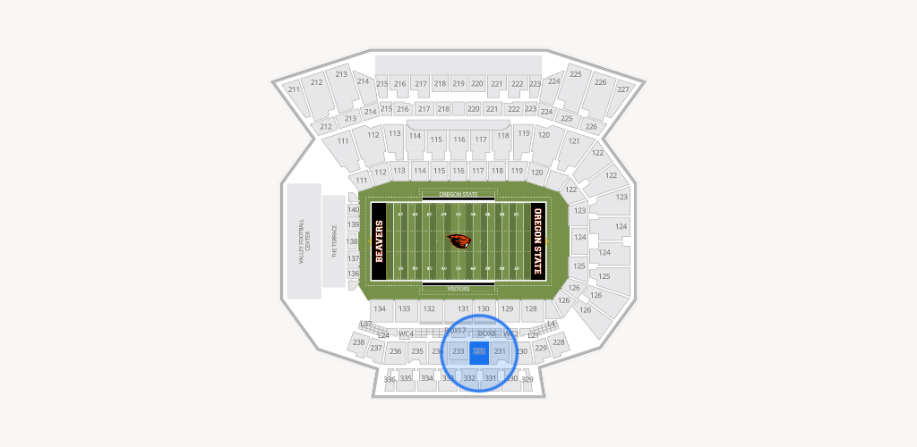 Reser Stadium Seating Chart