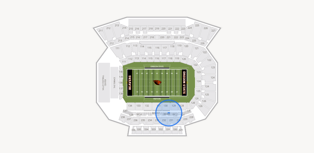 Reser Stadium Seating Chart